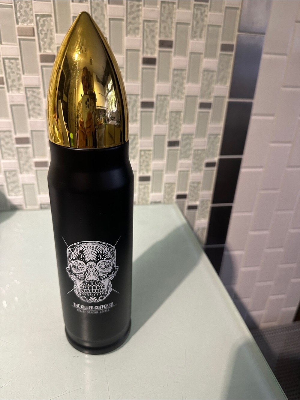 Killer Coffee Bullet-shaped Thermal Flask